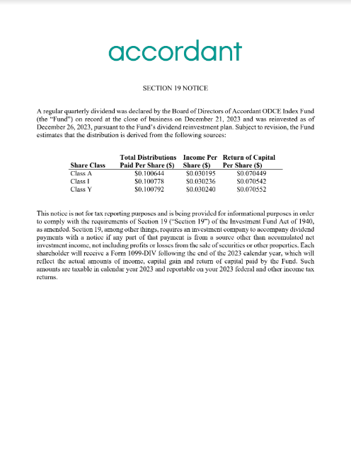 Section 19 Notice