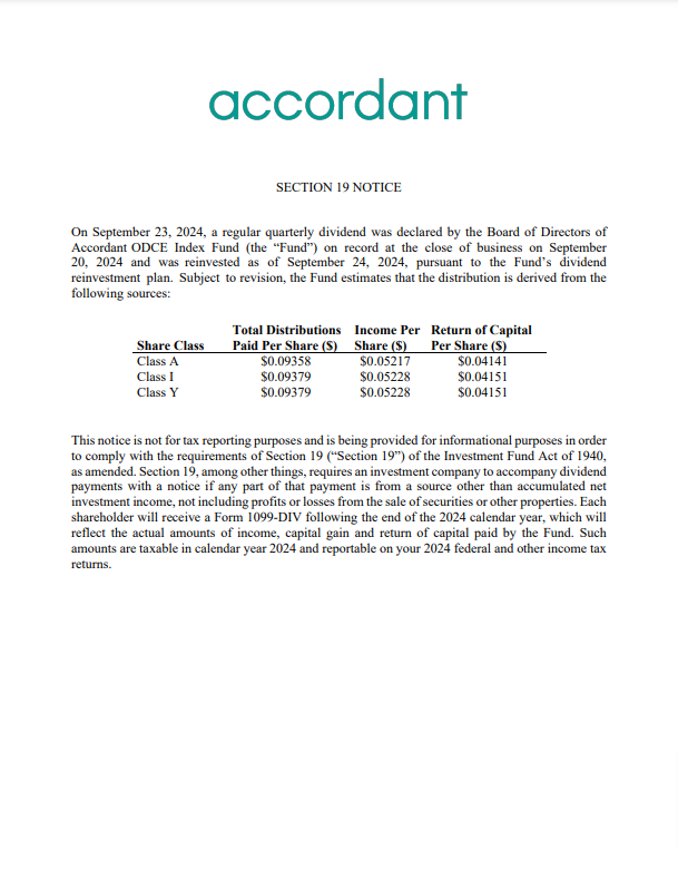 Section 19 Notice